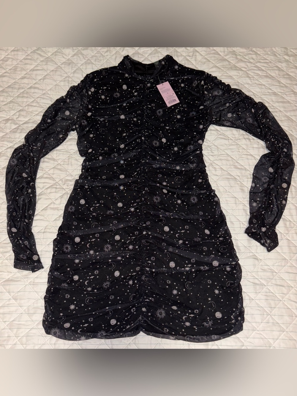 NWT Wild Fable Celestial Mesh Mini Dress